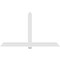 Ekena Millwork Eugene Architectural Grade PVC Gable Bracket, 96"W x 56"H x 2"D x 6"F, 14/12 Pitch GBP096X56X0206EUG00 - alternate 2